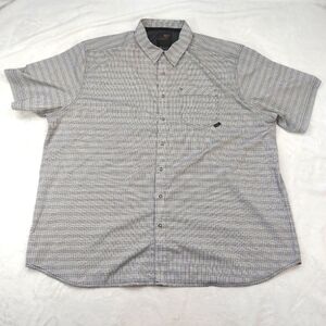 5.11 TACTICAL SERIES MEN'S GRAY PLAID SNAP FRONT SHORT SLEEVE SHIRT SIZE 2XL